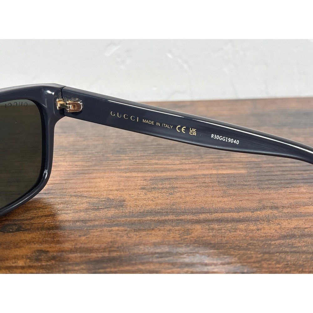 Gucci GG1716S Dark Grey Square Sunglasses Made in Italy 003 54-18-145 - Picture 6 of 8